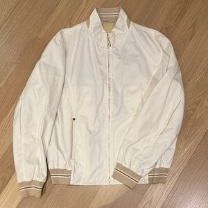 Brioni white zip up jacket